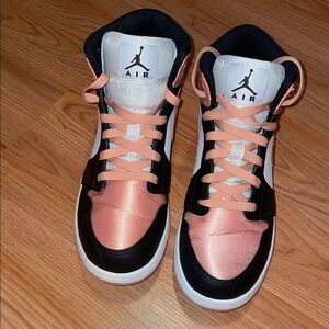 Jordan Metallic Pink and Black High-Tops